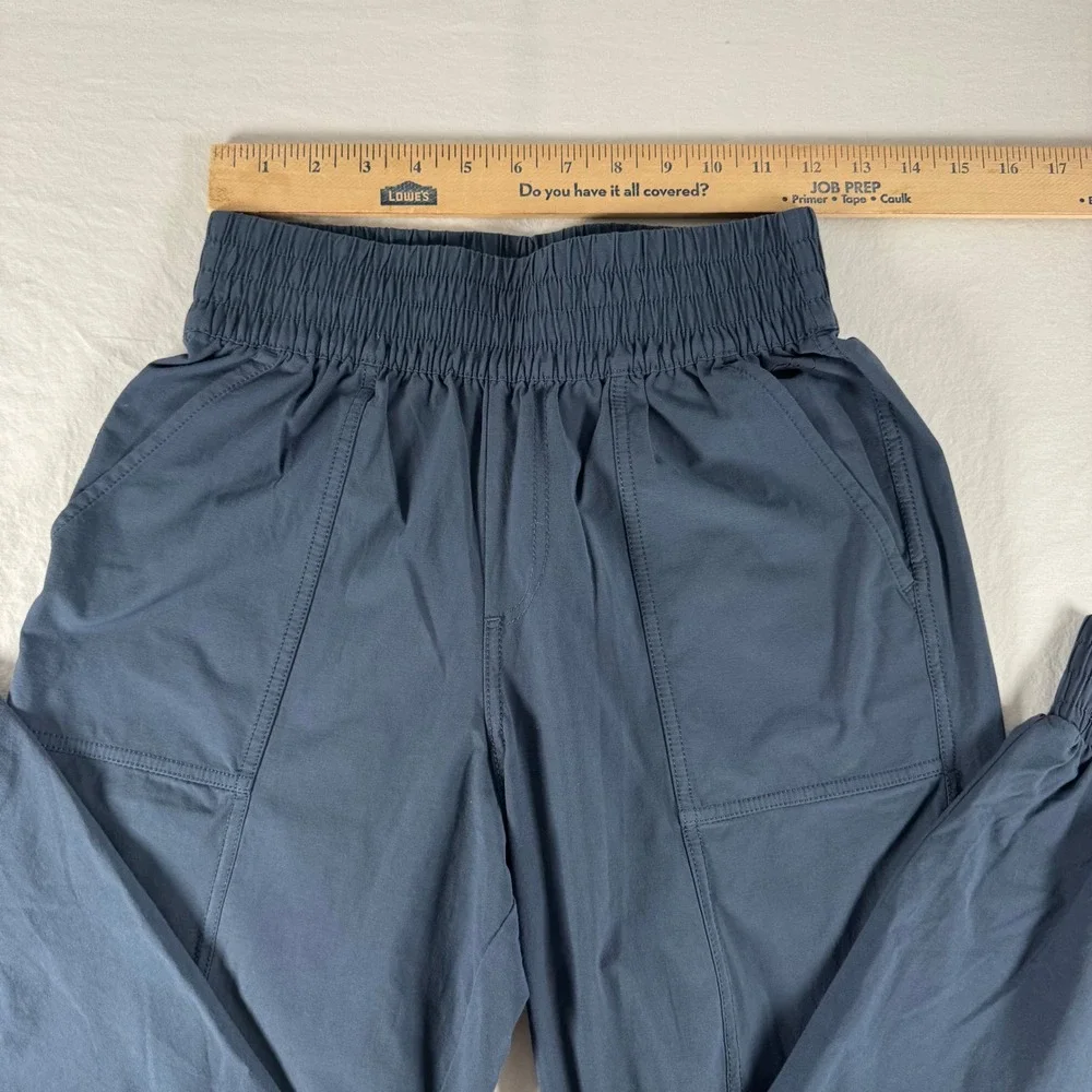 CALIA Women's Size XS Blue‎ High Rise Ankle Zip Joggers Pockets